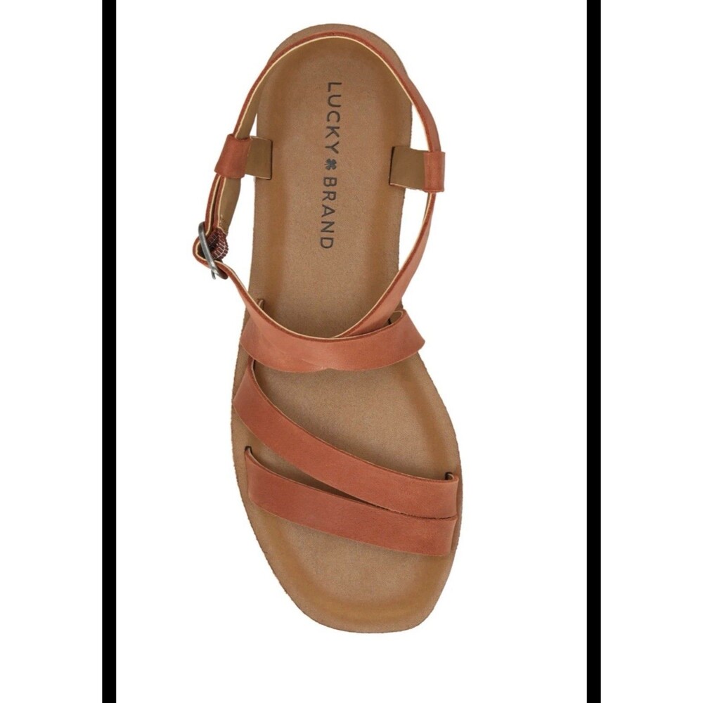 Lucky Brand Women's Alexcia Sandal In Magma (Cognac) 7M